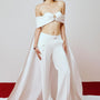 Bklyn Straight Off-Shoulder Taffeta Floor Length Set - MEAN BLVD