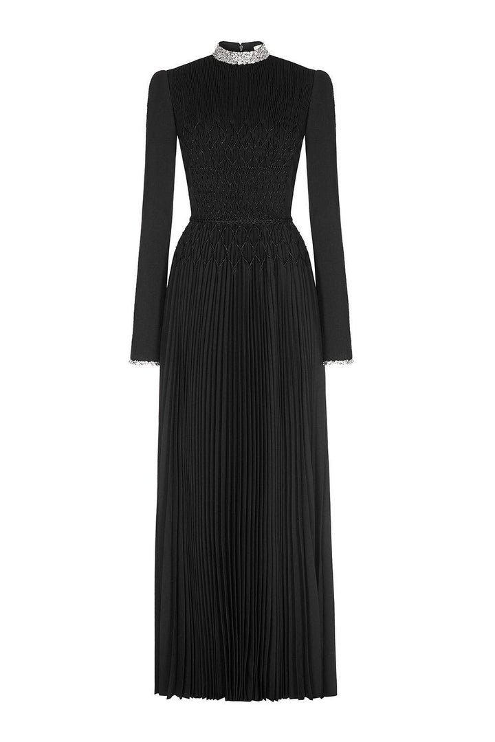 Black Smocked Dress - MEAN BLVD