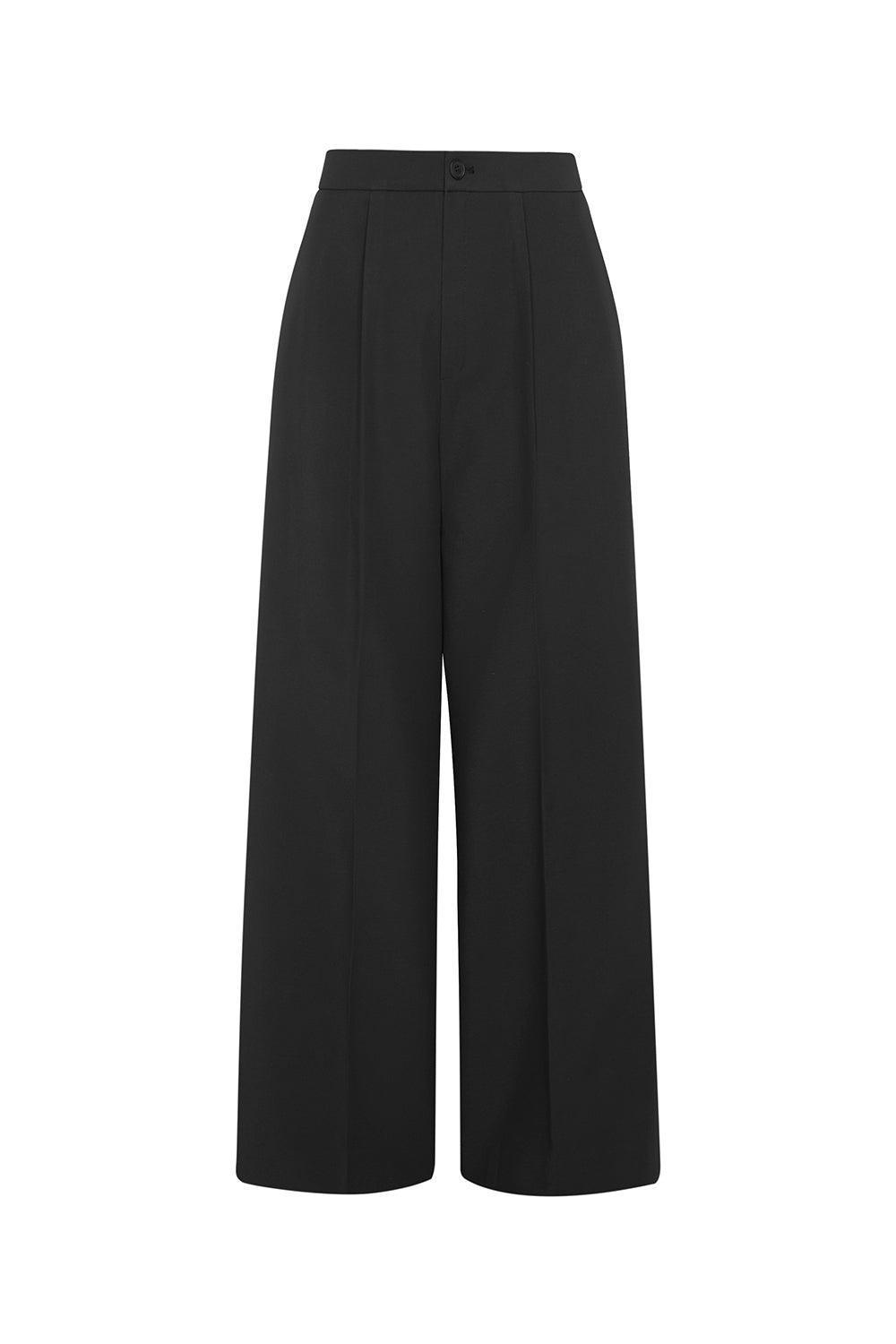 Blaire Straight Basic Polyester Floor Length Pants - MEAN BLVD