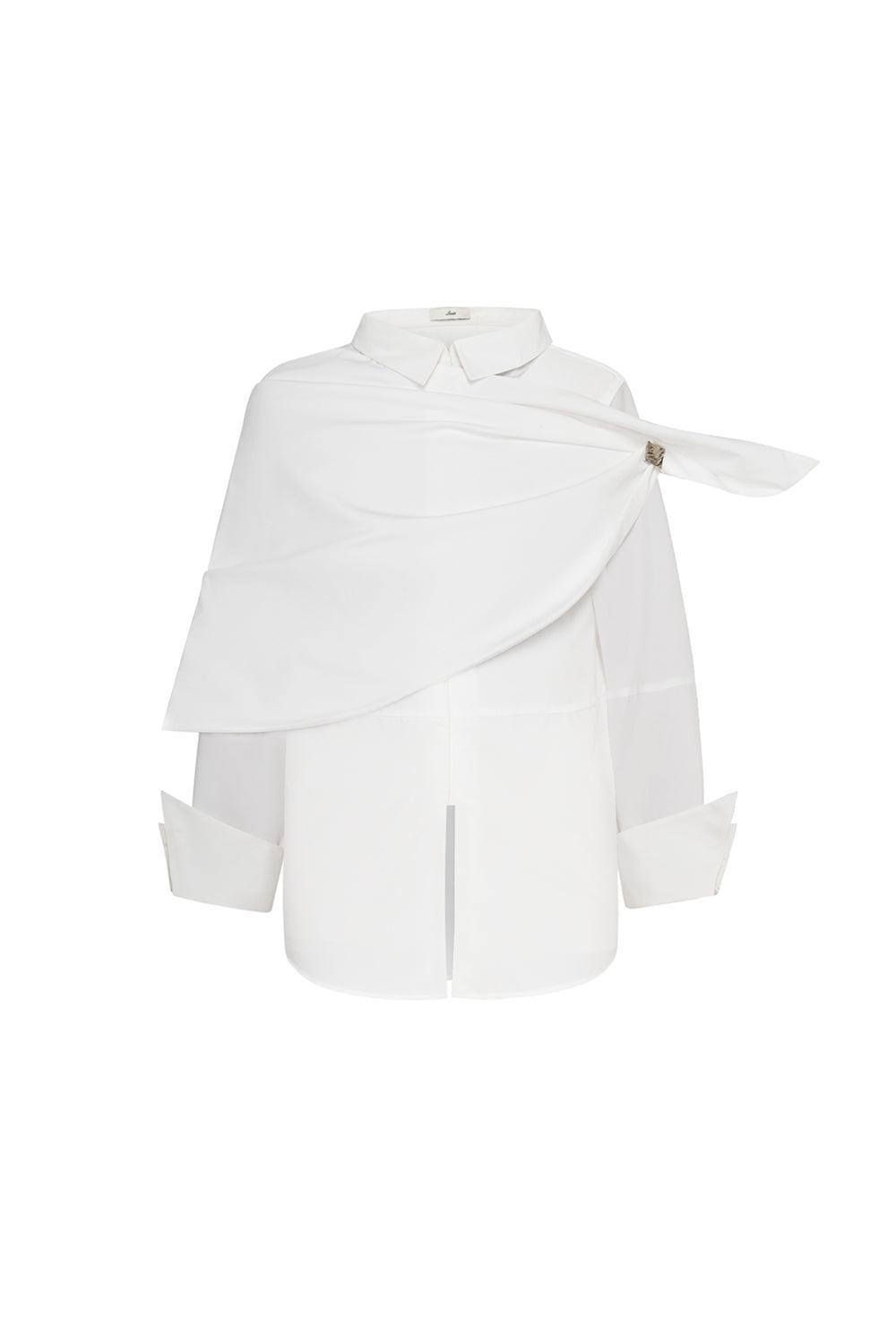 Blaire Straight Cuff Sleeved Poplin Shirt - MEAN BLVD