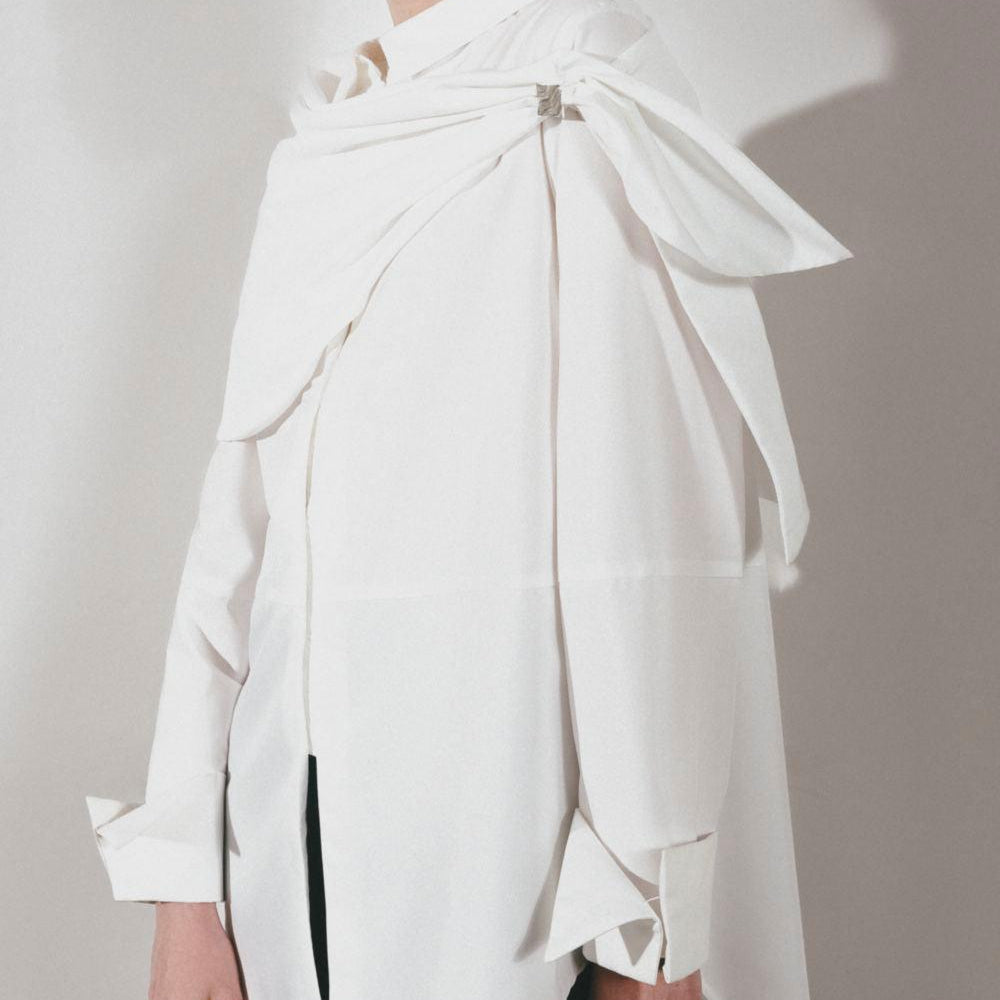 Blaire Straight Cuff Sleeved Poplin Shirt - MEAN BLVD