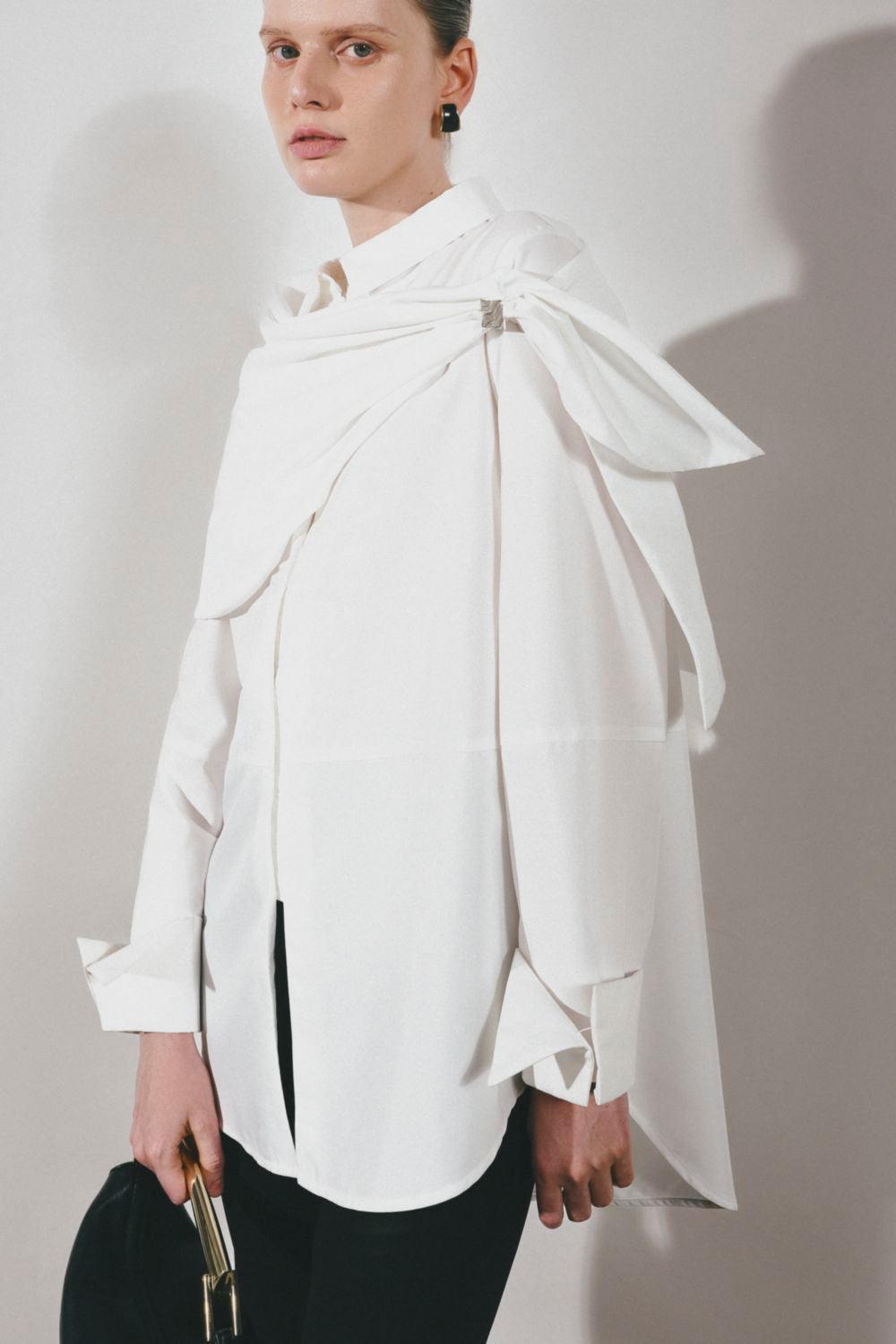 Blaire Straight Cuff Sleeved Poplin Shirt - MEAN BLVD