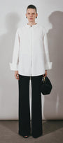 Blaire Straight Cuff Sleeved Poplin Shirt - MEAN BLVD