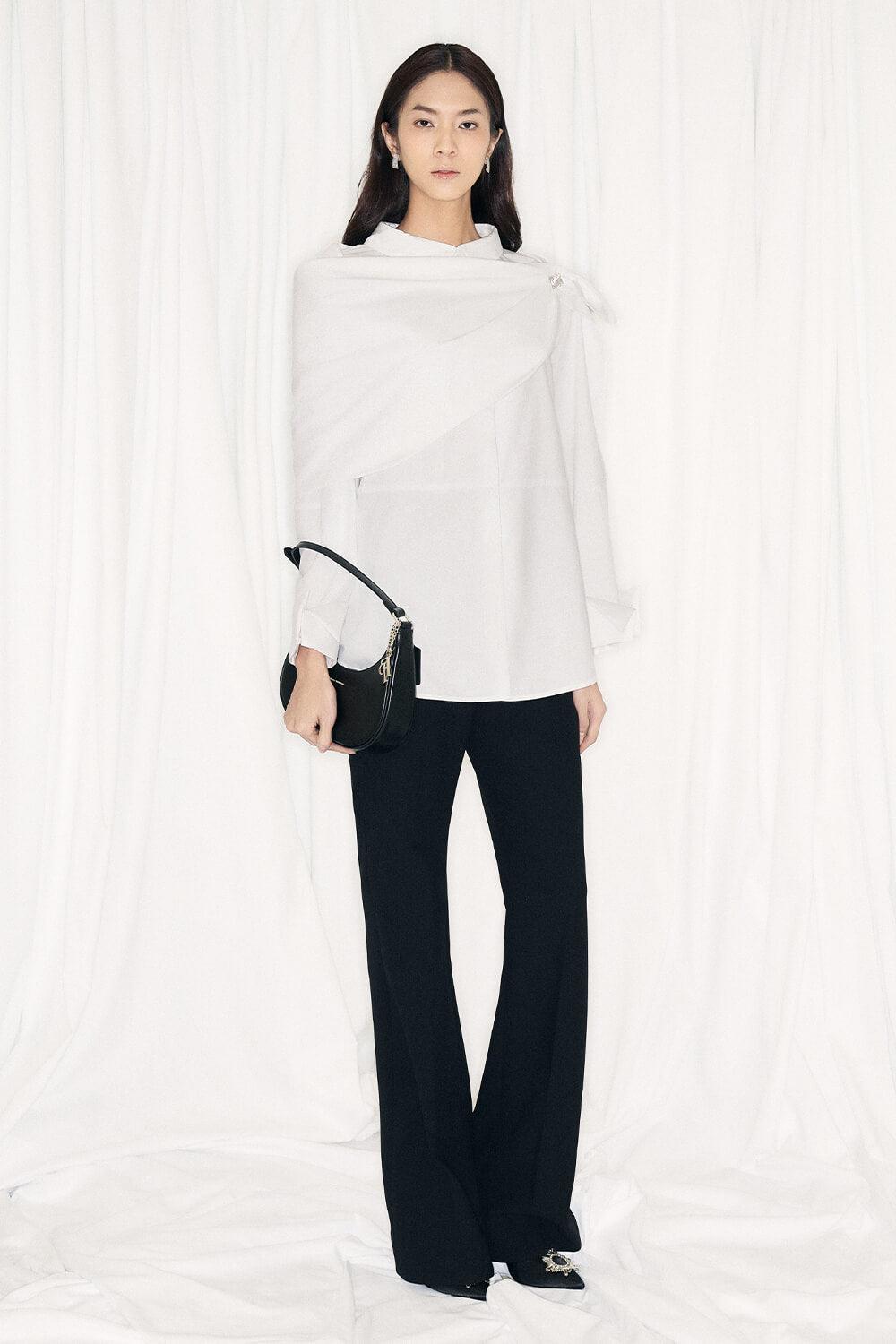 Blaire Straight Cuff Sleeved Poplin Shirt - MEAN BLVD