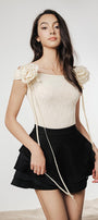 Blossom Bodycon Off-Shoulder Lace Top - MEAN BLVD