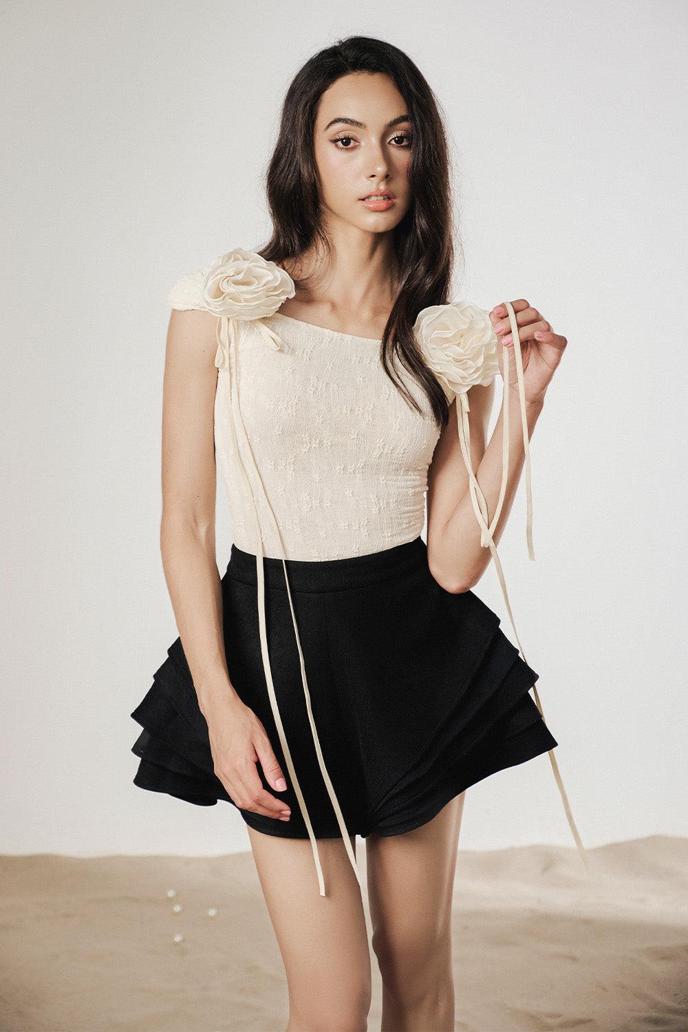 Blossom Bodycon Off-Shoulder Lace Top - MEAN BLVD