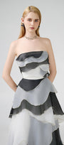 Bobby Strapless Back Zipper Organza Floor Length Dress - MEAN BLVD