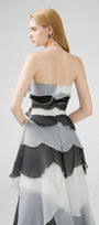 Bobby Strapless Back Zipper Organza Floor Length Dress - MEAN BLVD