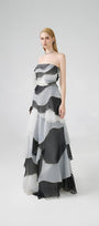 Bobby Strapless Back Zipper Organza Floor Length Dress - MEAN BLVD