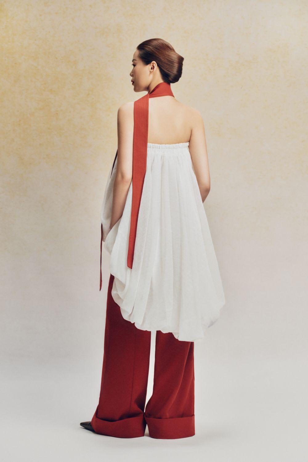 Bong Benh Bubble See-Through Cotton Lawn Midi Skirt - MEAN BLVD