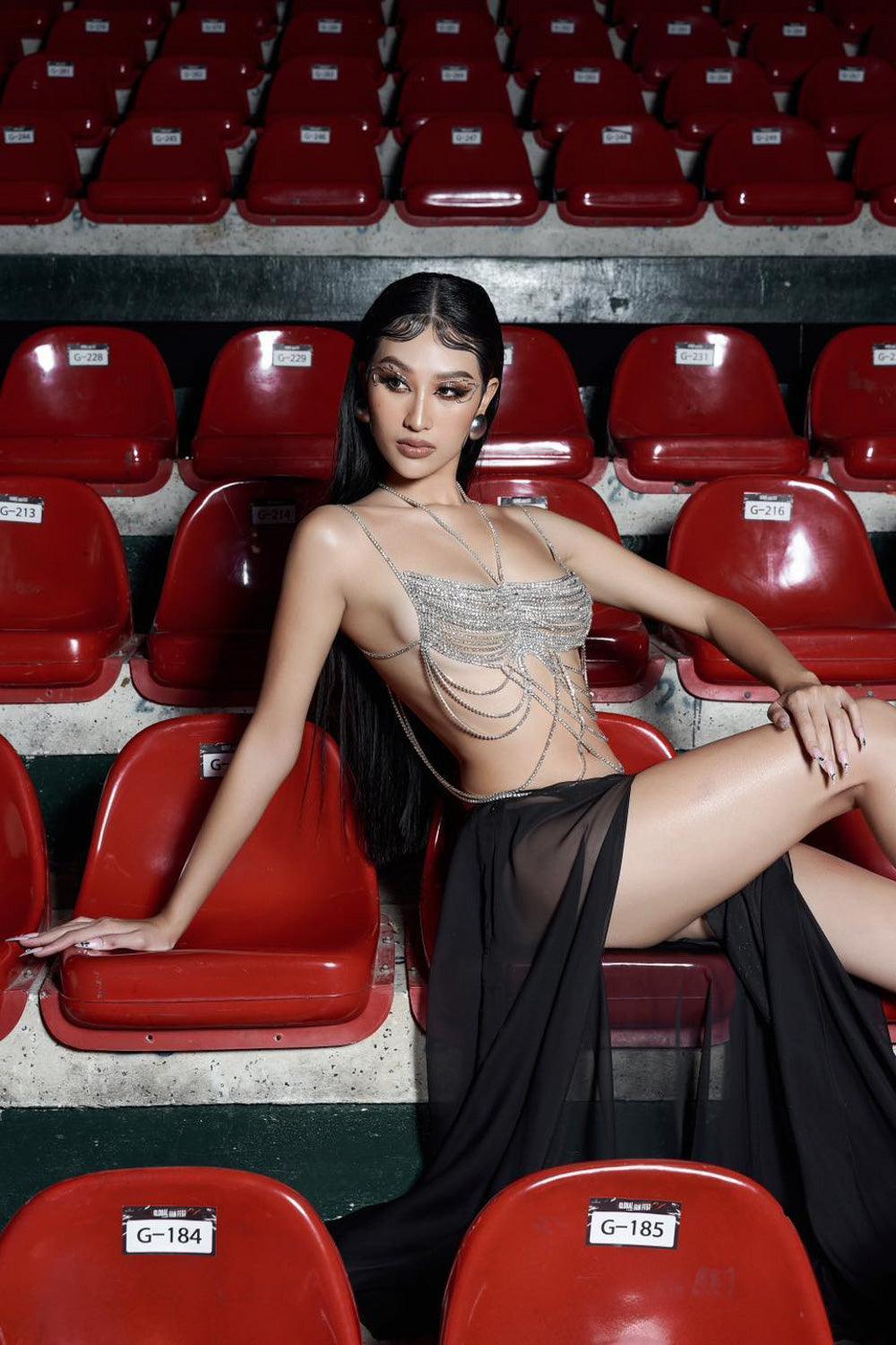 Branson Slit Draped Chiffon Floor Length Skirt - MEAN BLVD