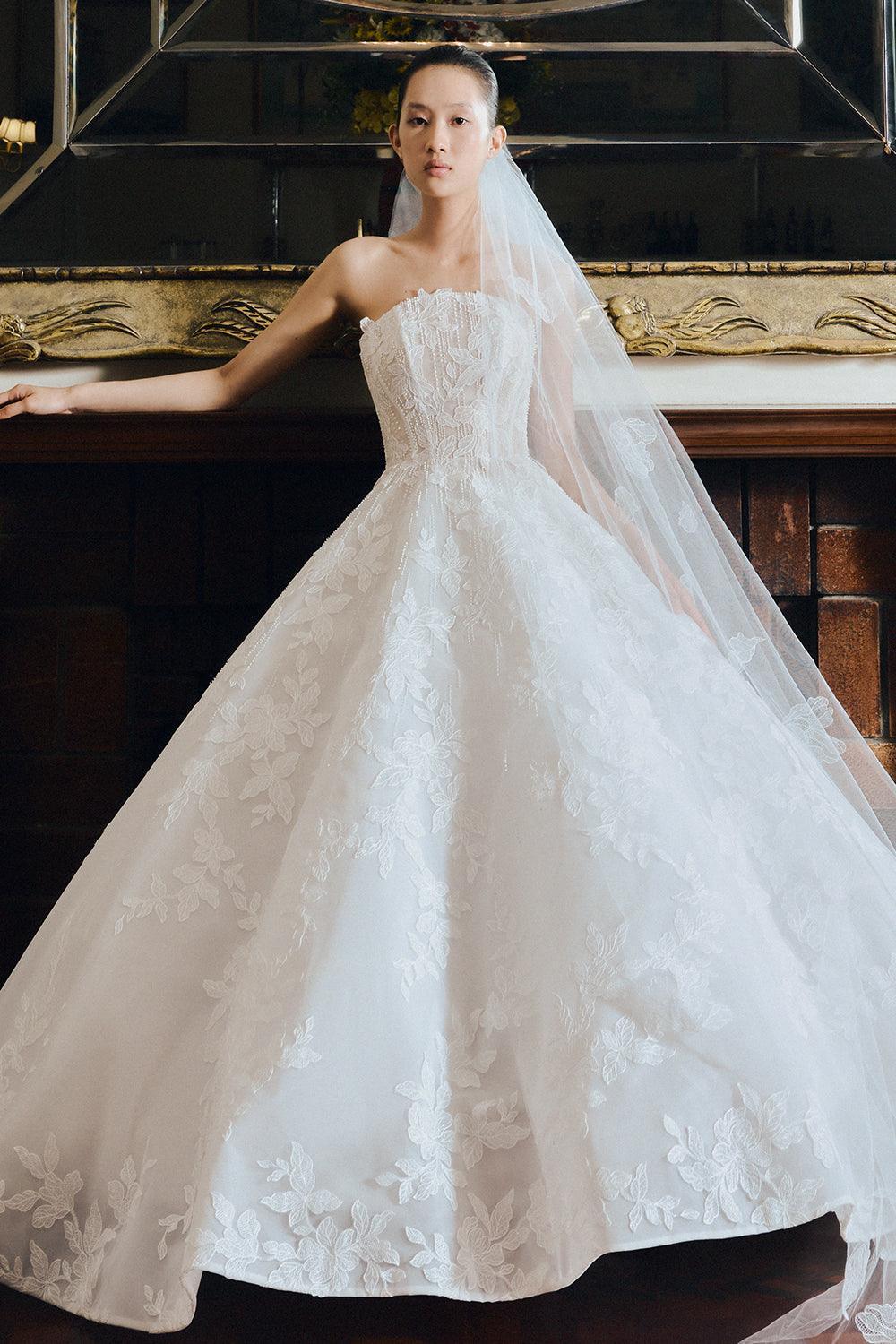 Breeze Ball Gown Sleeveless Lace Floor Length Dress - MEAN BLVD