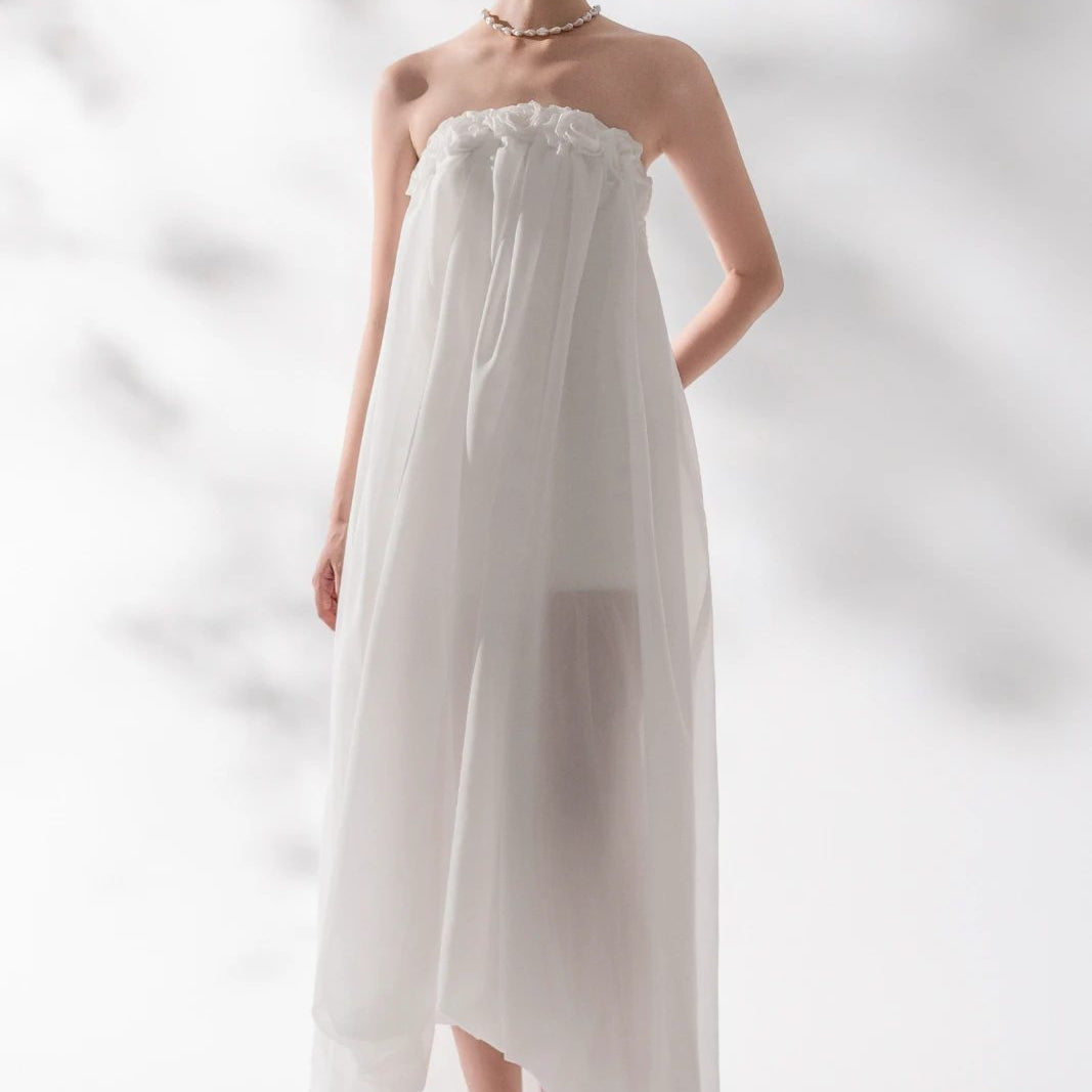 Breeze Ruffle Trim Maxi Dress - MEAN BLVD