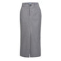 Briar Pencil Front Slit Wool Blend Midi Skirt - MEAN BLVD