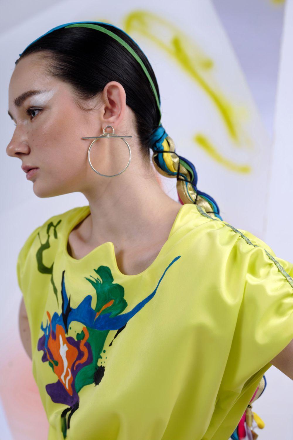 Brilliant A-line Curved Neck Duchess Satin Ao Dai - MEAN BLVD