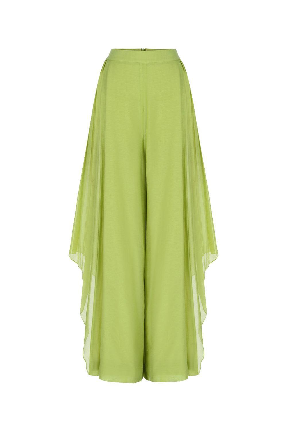 Brilliant Straight Wide Leg Cotton Ankle Length Pants - MEAN BLVD