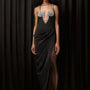 Bristol Asymmetric Draped Silk Floor Length Skirt - MEAN BLVD