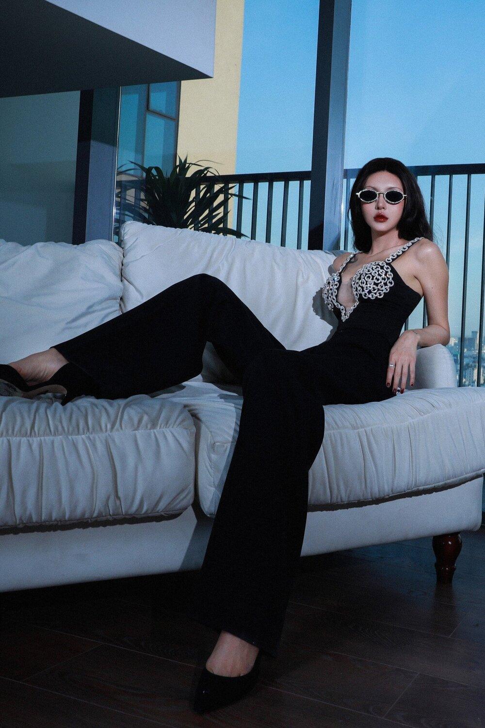 Bristol Bodycon Stone Spandex Bodysuit - MEAN BLVD