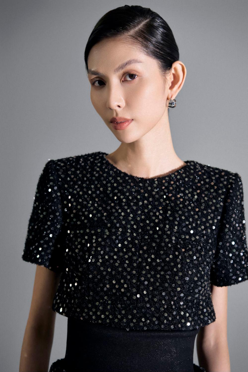 Brittany Straight Short Sleeved Tweed Mini Dress - MEAN BLVD