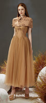 Bryant Pleated Bow Taffeta Silk Midi Set - MEAN BLVD