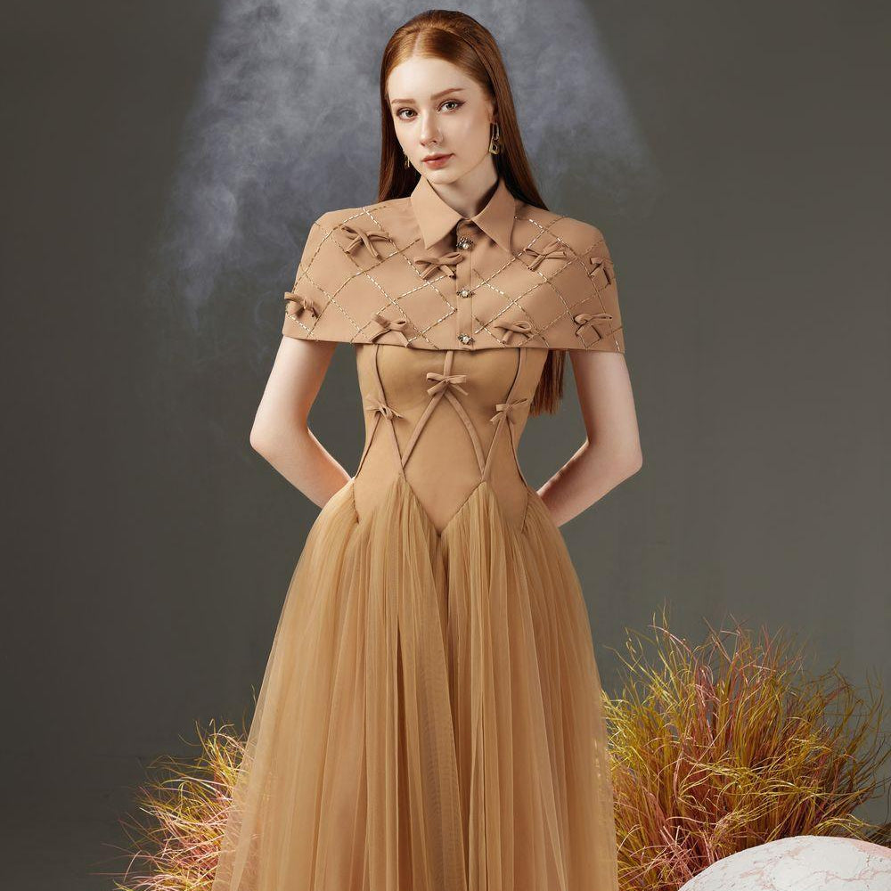 Bryant Pleated Bow Taffeta Silk Midi Set - MEAN BLVD