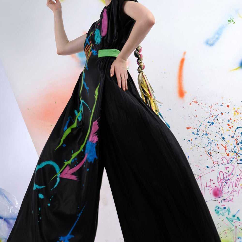 Butterfly Flared Extended Flap Cotton Ankle Length Pants - MEAN BLVD