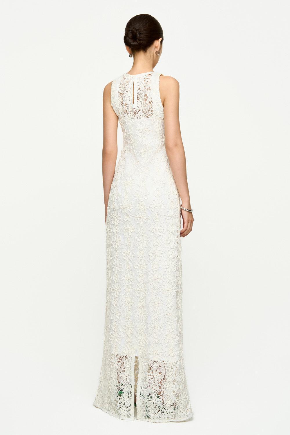 Cady A-line Sleeveless Lace Floor Length Dress - MEAN BLVD