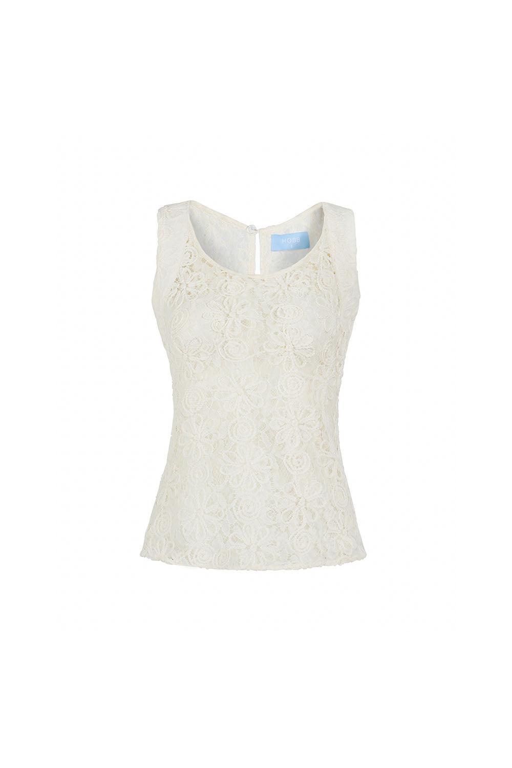 Cady Bodycon Round Neck Lace Top - MEAN BLVD