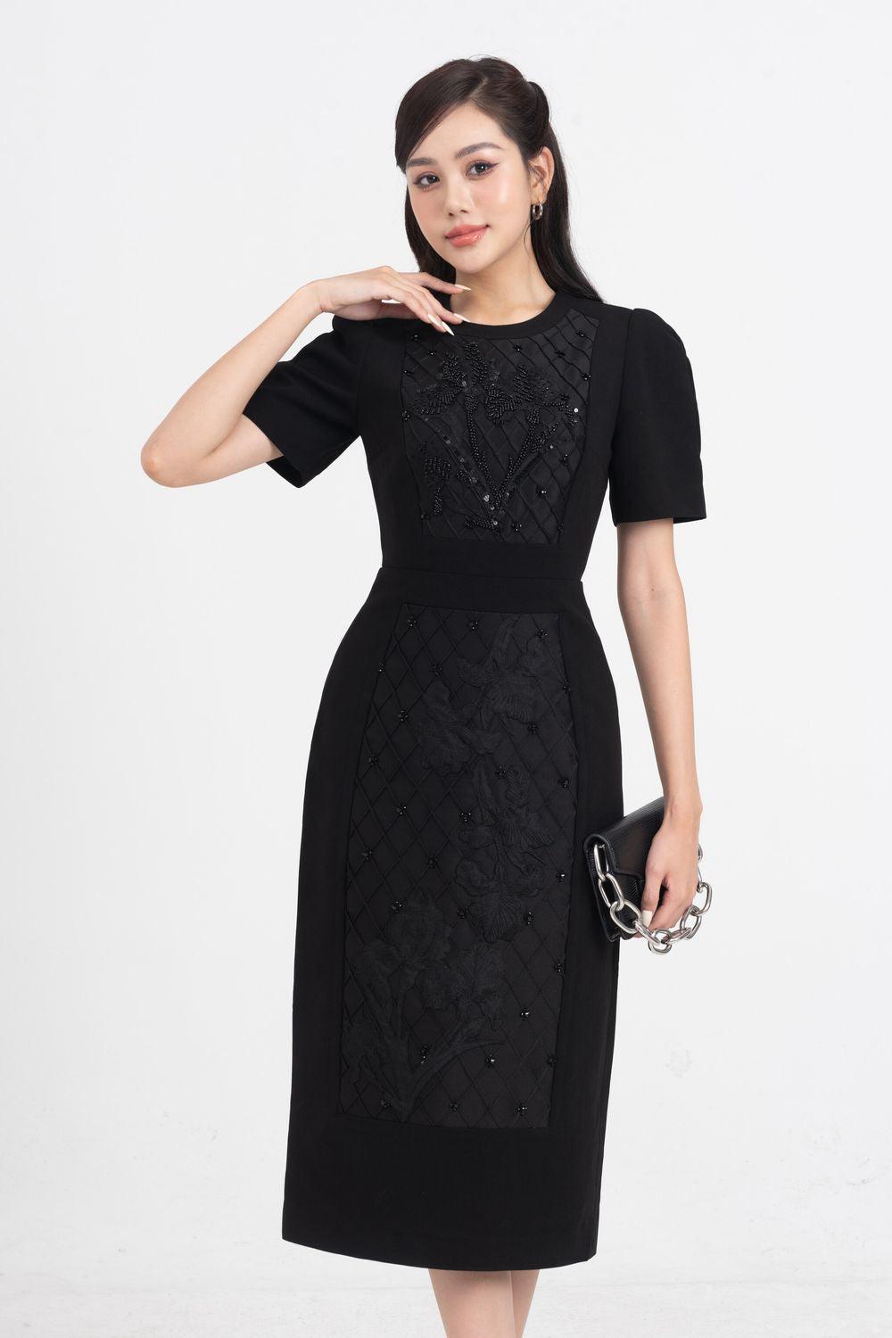 Calista Sheath Short Sleeved Linen Blend Midi Dress - MEAN BLVD