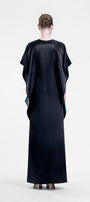 Calla Straight Batwing Sleeved Duchess Satin Maxi Dress - MEAN BLVD