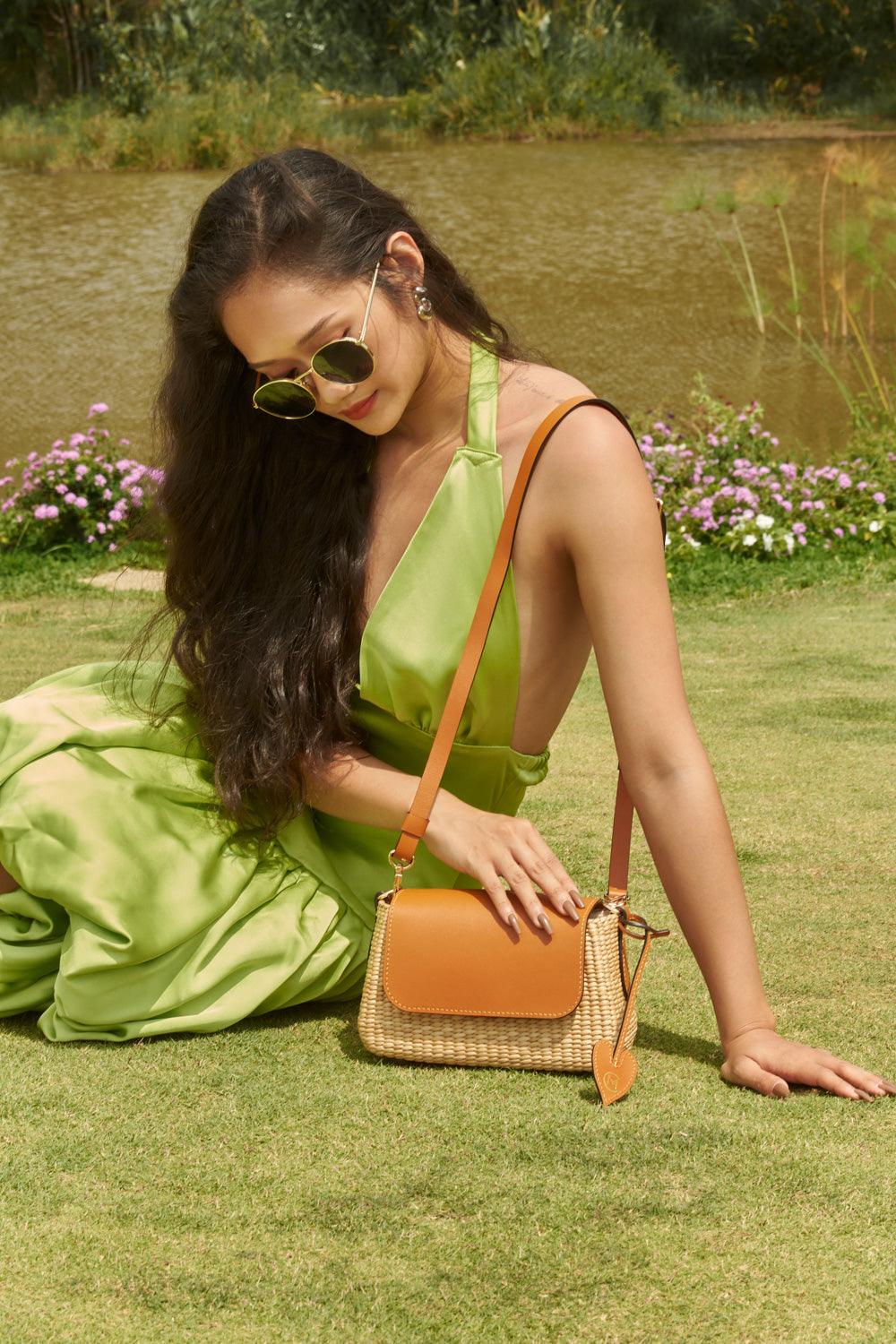 Calla Water Hyacinth Fiber Bag - MEAN BLVD