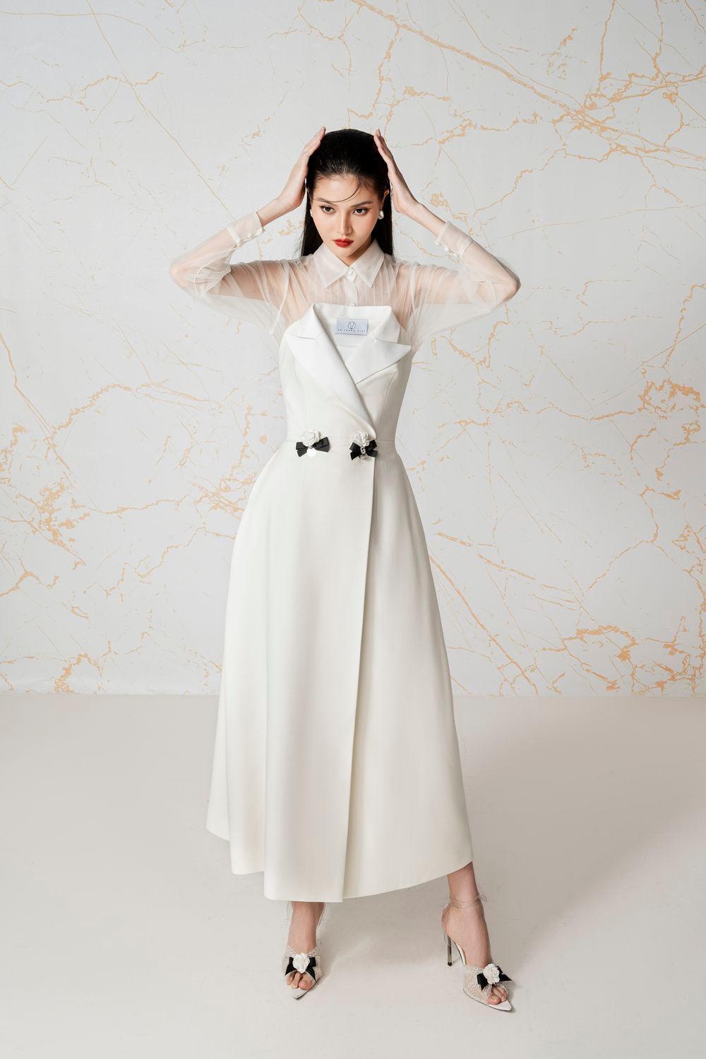 Callista Strapless Crossover Burlap Midi Set - MEAN BLVD