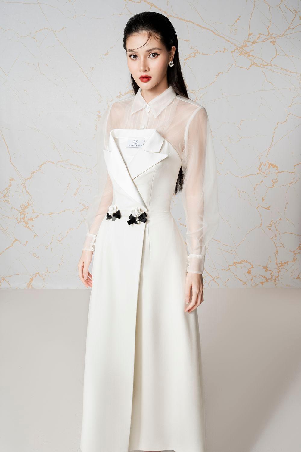 Callista Strapless Crossover Burlap Midi Set - MEAN BLVD