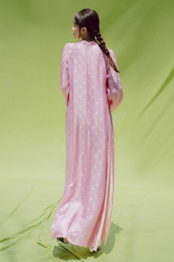 Cam Thuy Straight Back Zipper Mulberry Silk Floor Length Ao Dai - MEAN BLVD