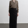 Camila Straight Asymmetric Neck Crepe Shirt - MEAN BLVD