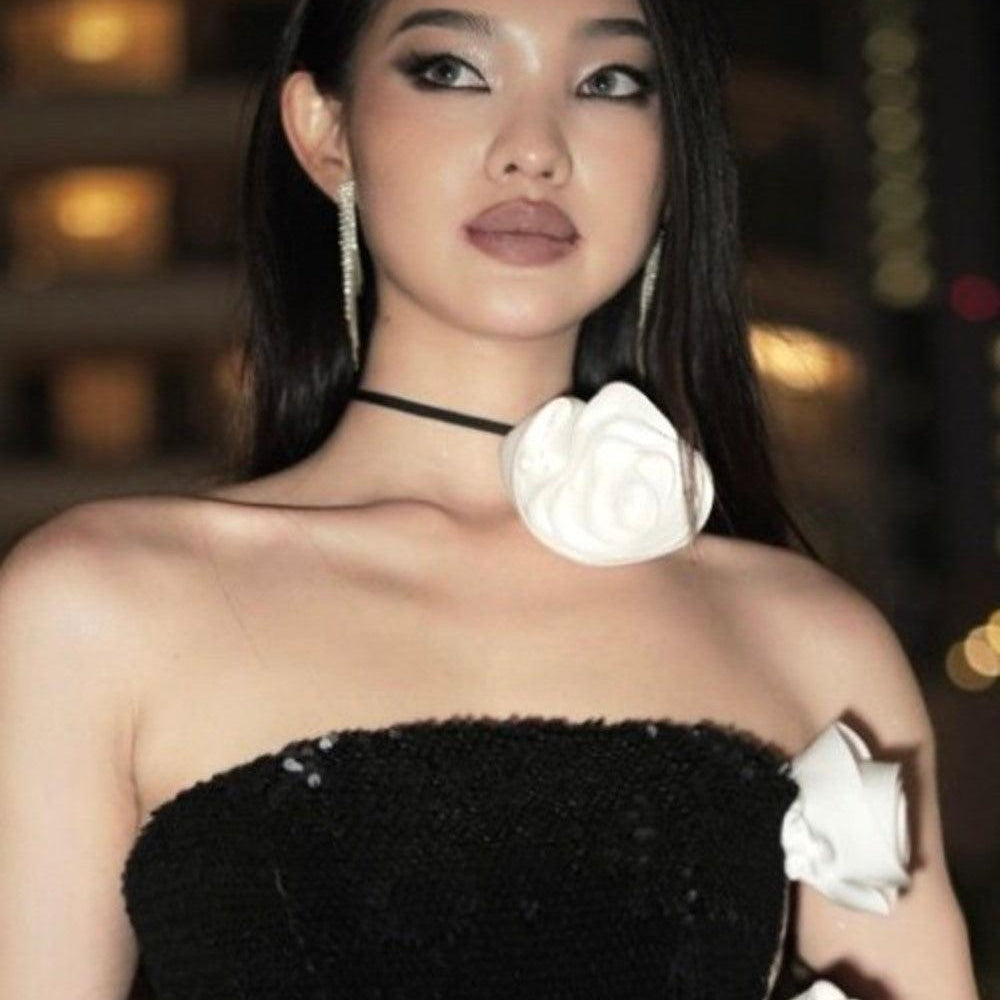 Camille Silk Choker - MEAN BLVD