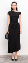 Candace Sheath One Shoulder Foam Midi Dress - MEAN BLVD