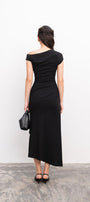 Candace Sheath One Shoulder Foam Midi Dress - MEAN BLVD
