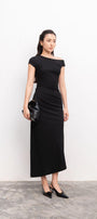 Candace Sheath One Shoulder Foam Midi Dress - MEAN BLVD