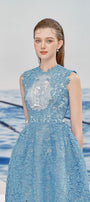 Cara A-line Sleeveless Lace Midi Dress - MEAN BLVD