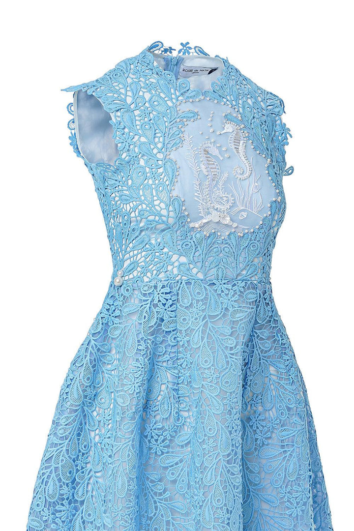 Cara A-line Sleeveless Lace Midi Dress - MEAN BLVD