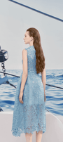 Cara A-line Sleeveless Lace Midi Dress - MEAN BLVD