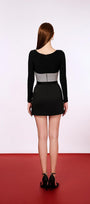 Carla A-line Cut-Out Cotton Denim Mini Dress - MEAN BLVD