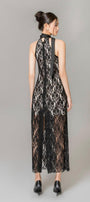 Carly Halter Scarf Neck Lace Ankle Length Dress - MEAN BLVD