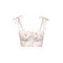 Carmen Bodycon Semi-Heart Neck Polyester Chiffon Crop Top - MEAN BLVD
