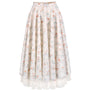 Carmen Layered Draped Polyester Chiffon Midi Skirt - MEAN BLVD