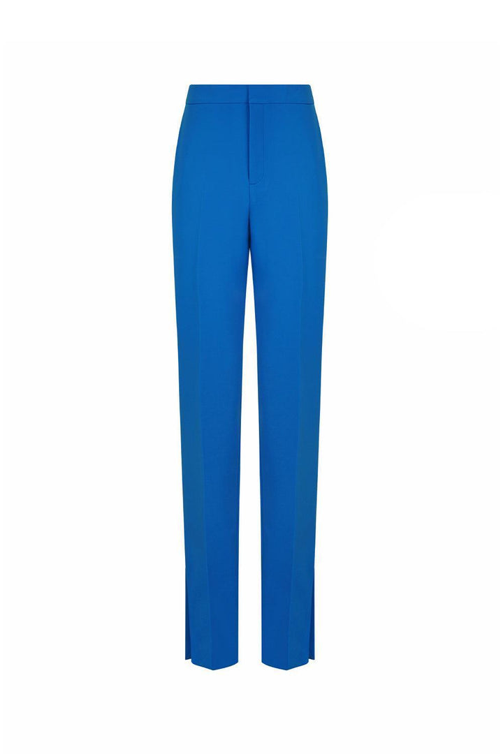 Carnaby Straight Slim Leg Crepe Floor Length Pants - MEAN BLVD