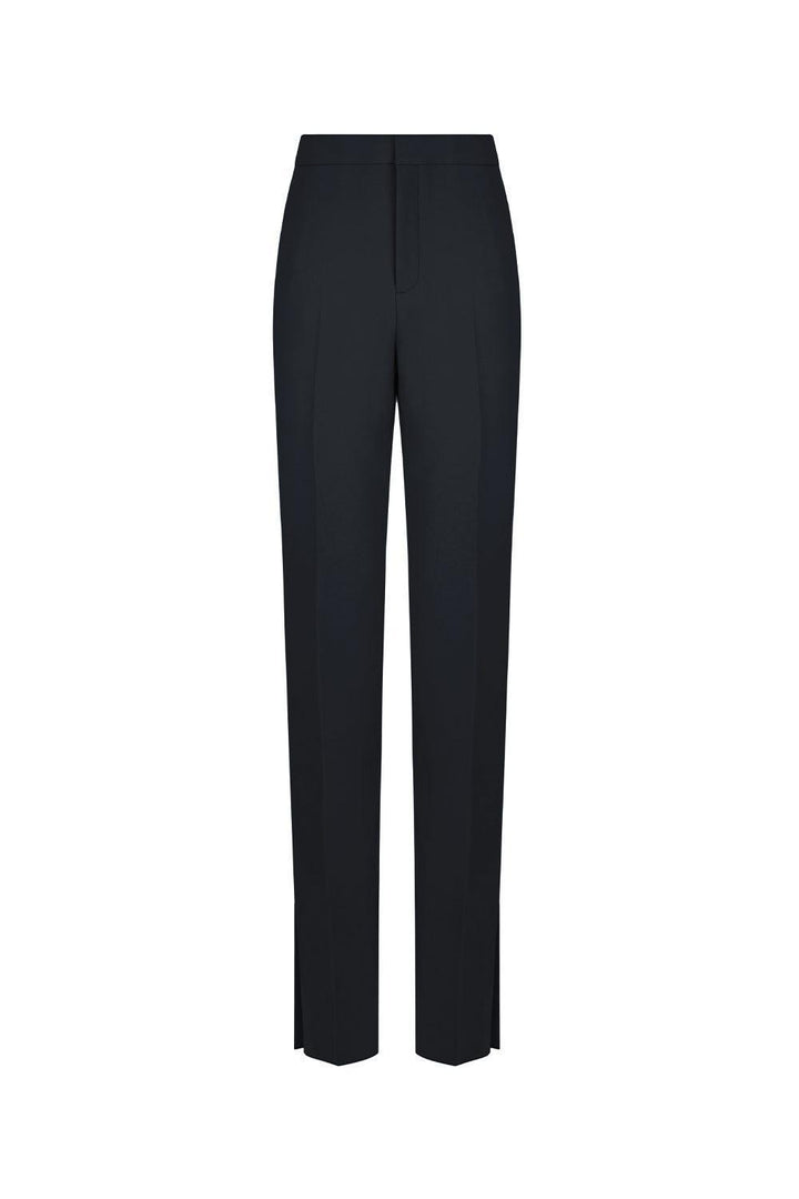 Carnaby Straight Slim Leg Crepe Floor Length Pants - MEAN BLVD