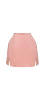 Caroline A-line Embroidered Taffeta Mini Skirt - MEAN BLVD