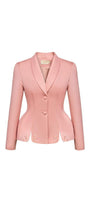 Caroline Peplum Shawl Lapel Taffeta Jacket - MEAN BLVD